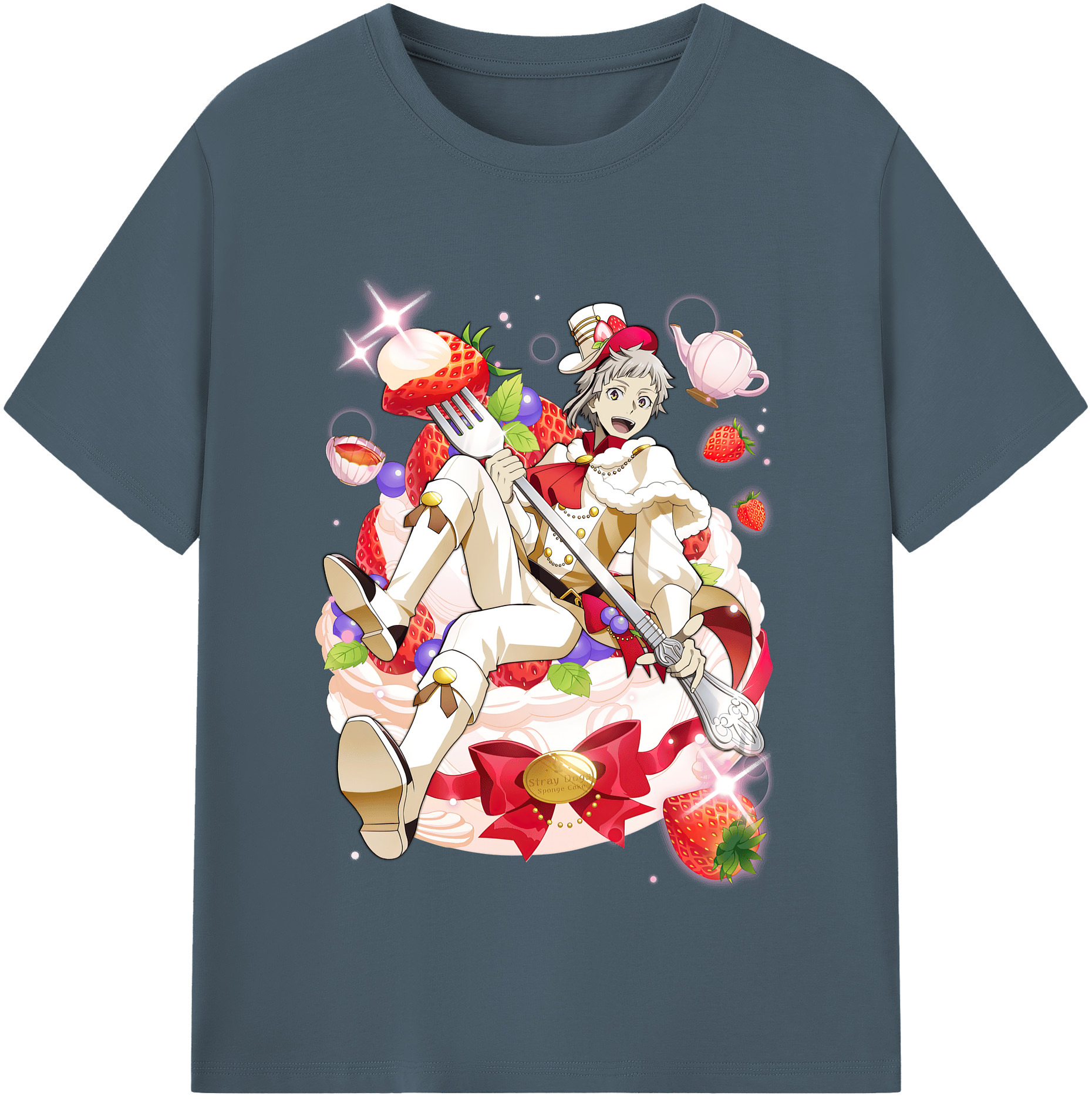 （画像用） 文豪ストレイドッグス Bungo Stray Dogs 綿100％半袖Tシャツ（フロントプリント）
